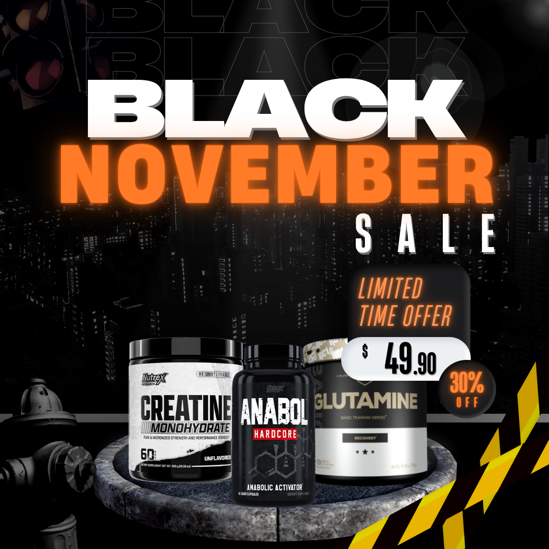 Black Friday Nutrex Anabol Hardcore - Nutrex Creatine 300g - Redcon1 Glutamine
